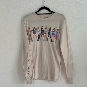 Taylor Swift 1989 (Taylor's Version) Eras Long Sleeve T-Shirt Size Small